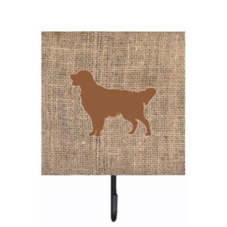 Carolines Treasures Golden Retriever Burlap and Brown Leash Or Key Holder BB1085-BL-BN-SH4